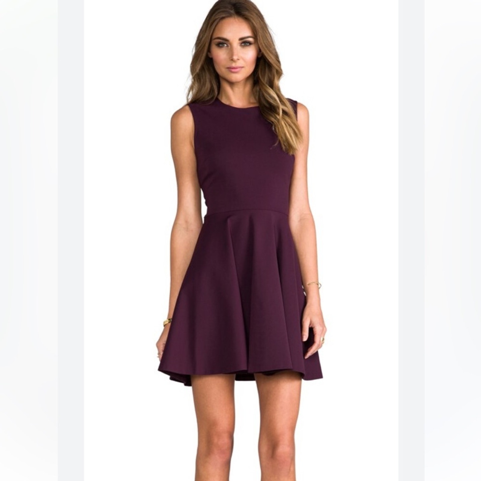 Diane Von Furstenberg Jeannie Dress In Brazen Plum Size 2 Fit & Flare Style